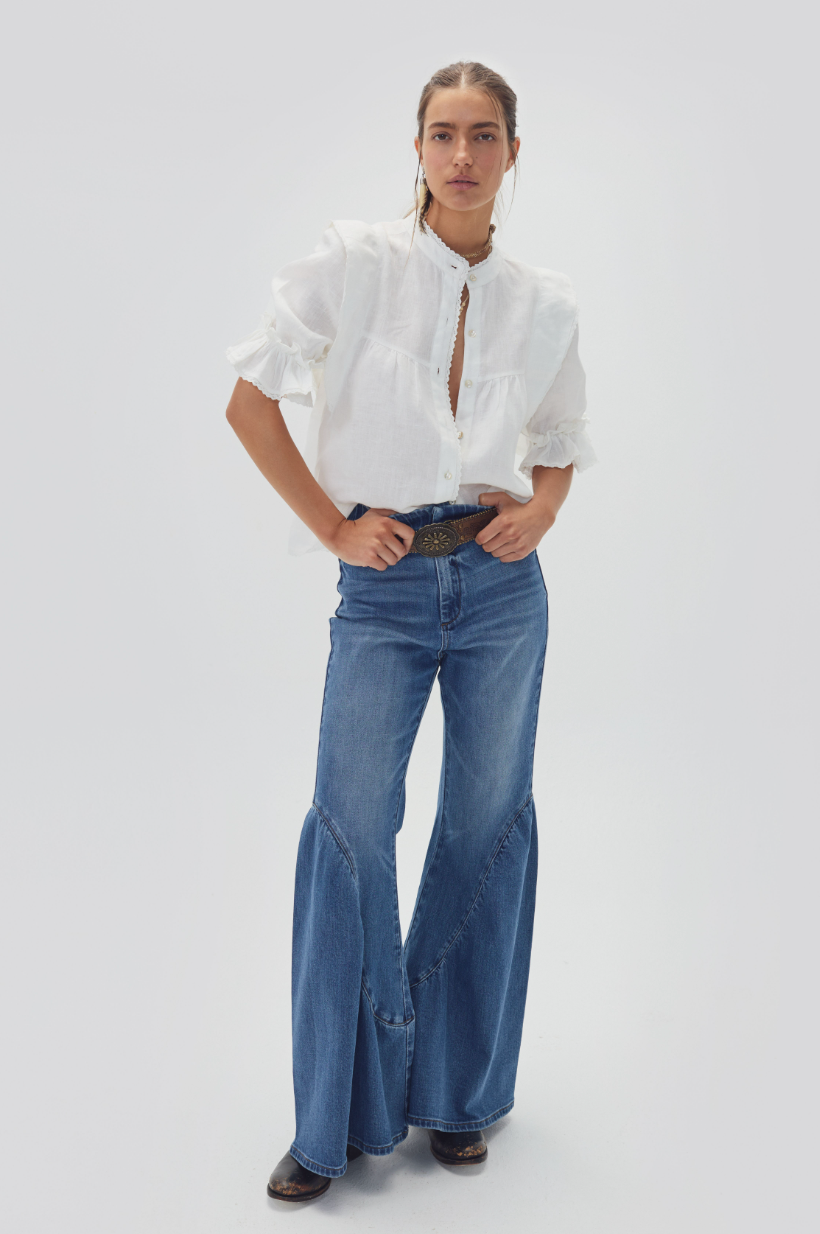 Folk Linen Shirt | Off White