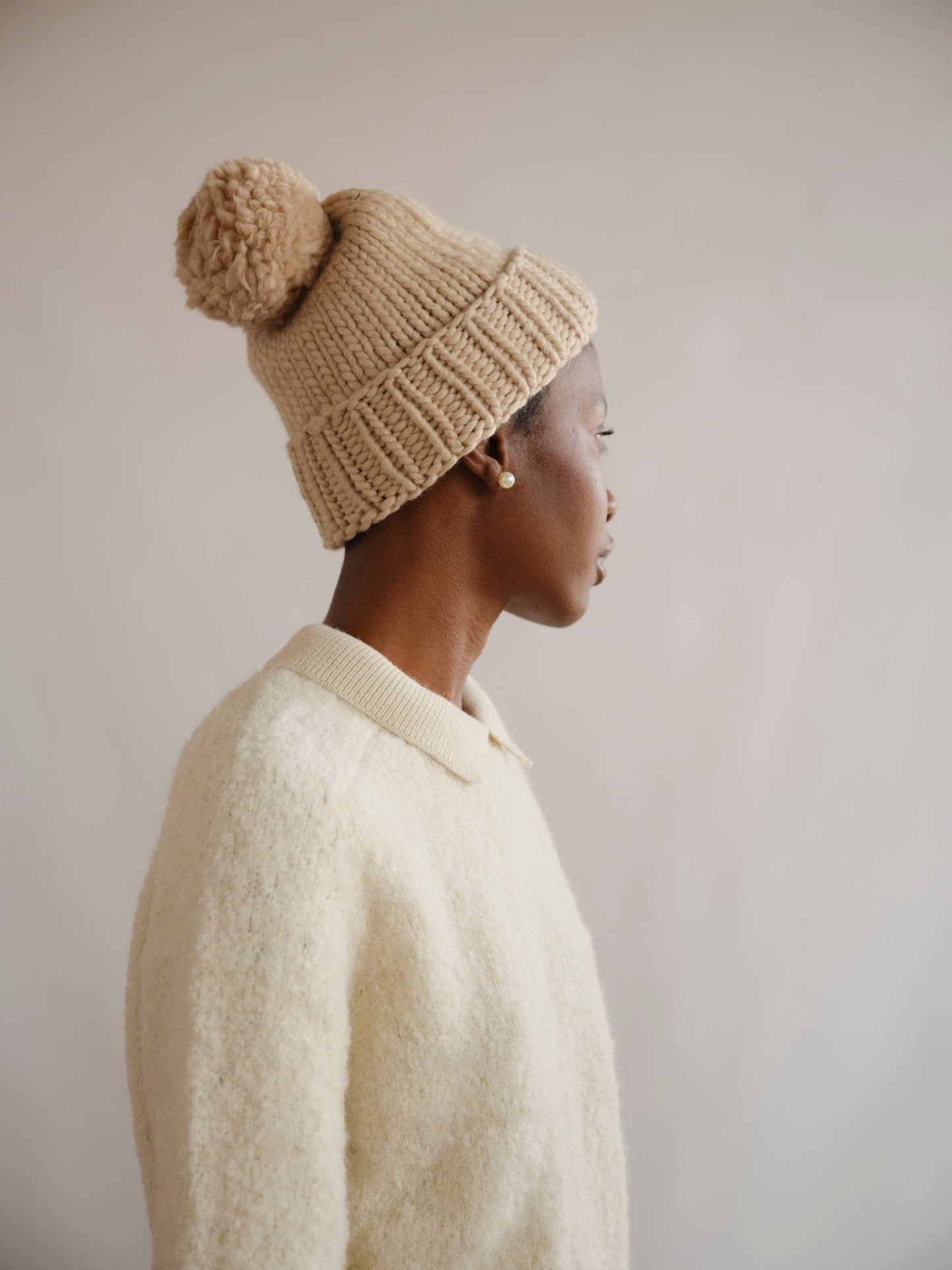 Ramona Bouclé Long Sleeve Polo