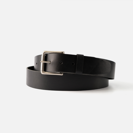 Windom Black Latigo Leather Belt