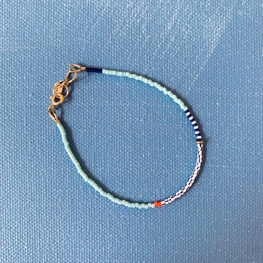 Thinnest Line Bracelet | Iceberg Blue