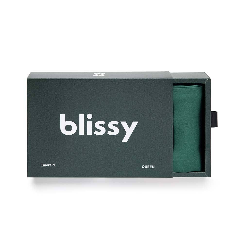 Blissy Mulberry Silk Pillowcase | Emerald | King
