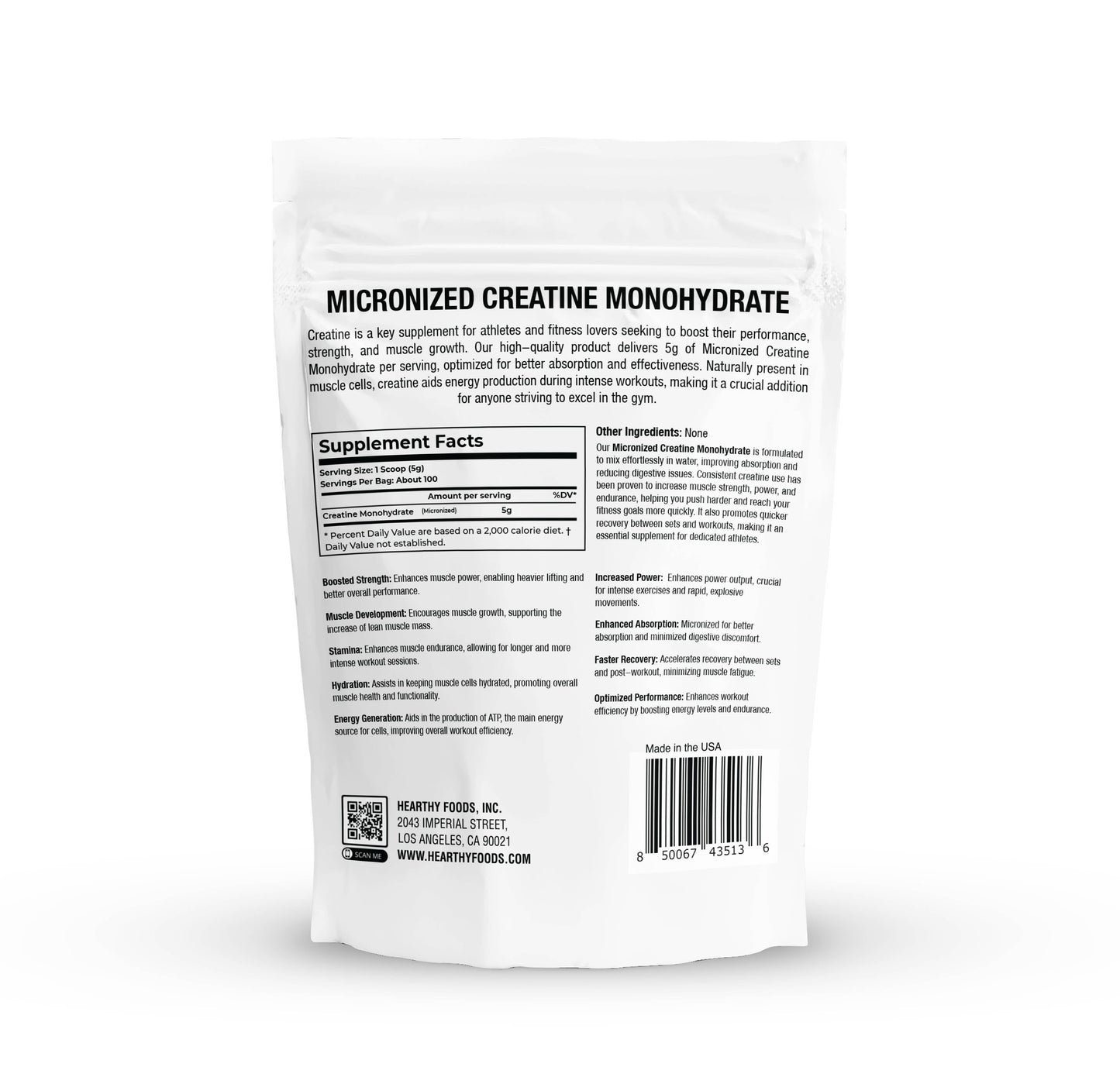 Creatine Monohydrate | 17.6 oz