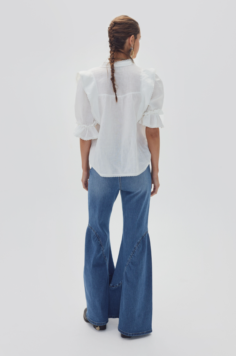 Folk Linen Shirt | Off White
