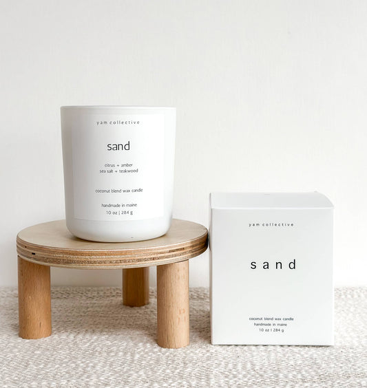 SAND Coconut Blend Candle | Amber + Teakwood