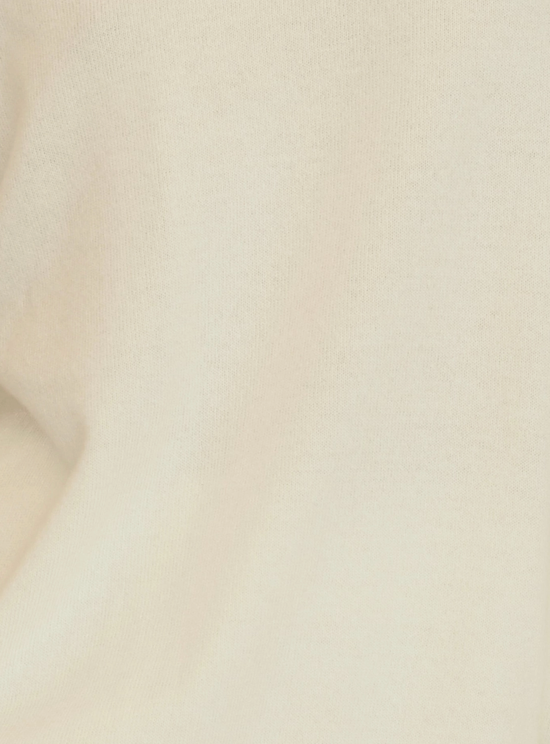 Cashmere Blend Ribbed Beanie | Natural White