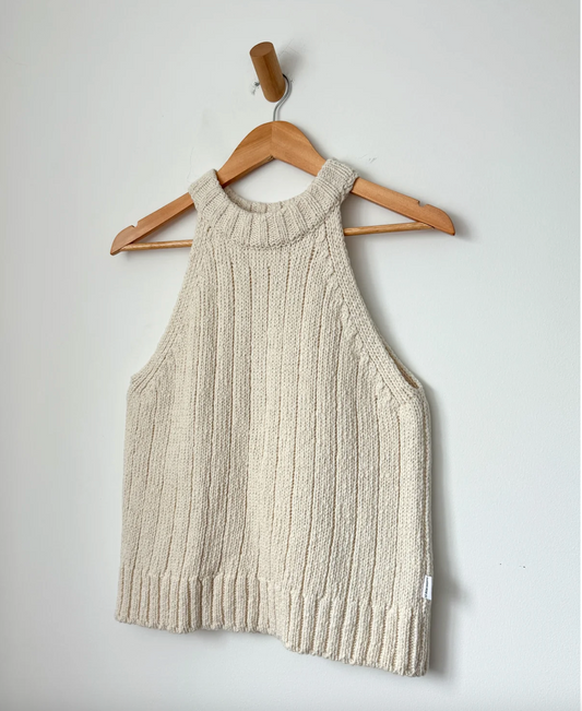 Le Bon Shoppe Claire Cotton Sweater Tank | Natural
