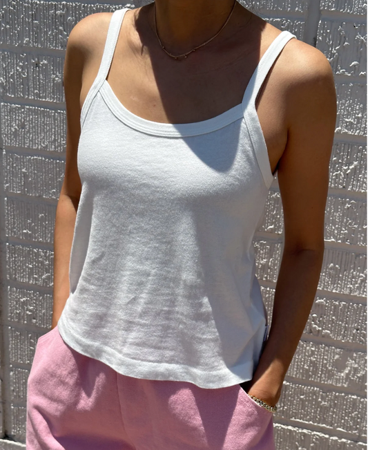 Le Bon Shoppe Organic Cotton Dana Cami | Vintage White