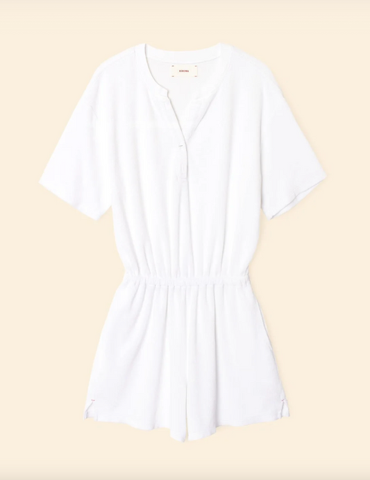 Xirena Evert Terry Romper | White