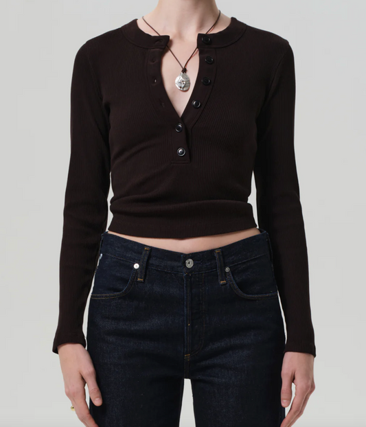Citizens of Humanity Varra Henley | Chocolate
