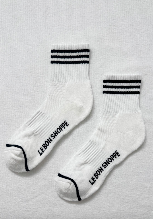 Le Bon Shoppe Girlfriend Socks |  White