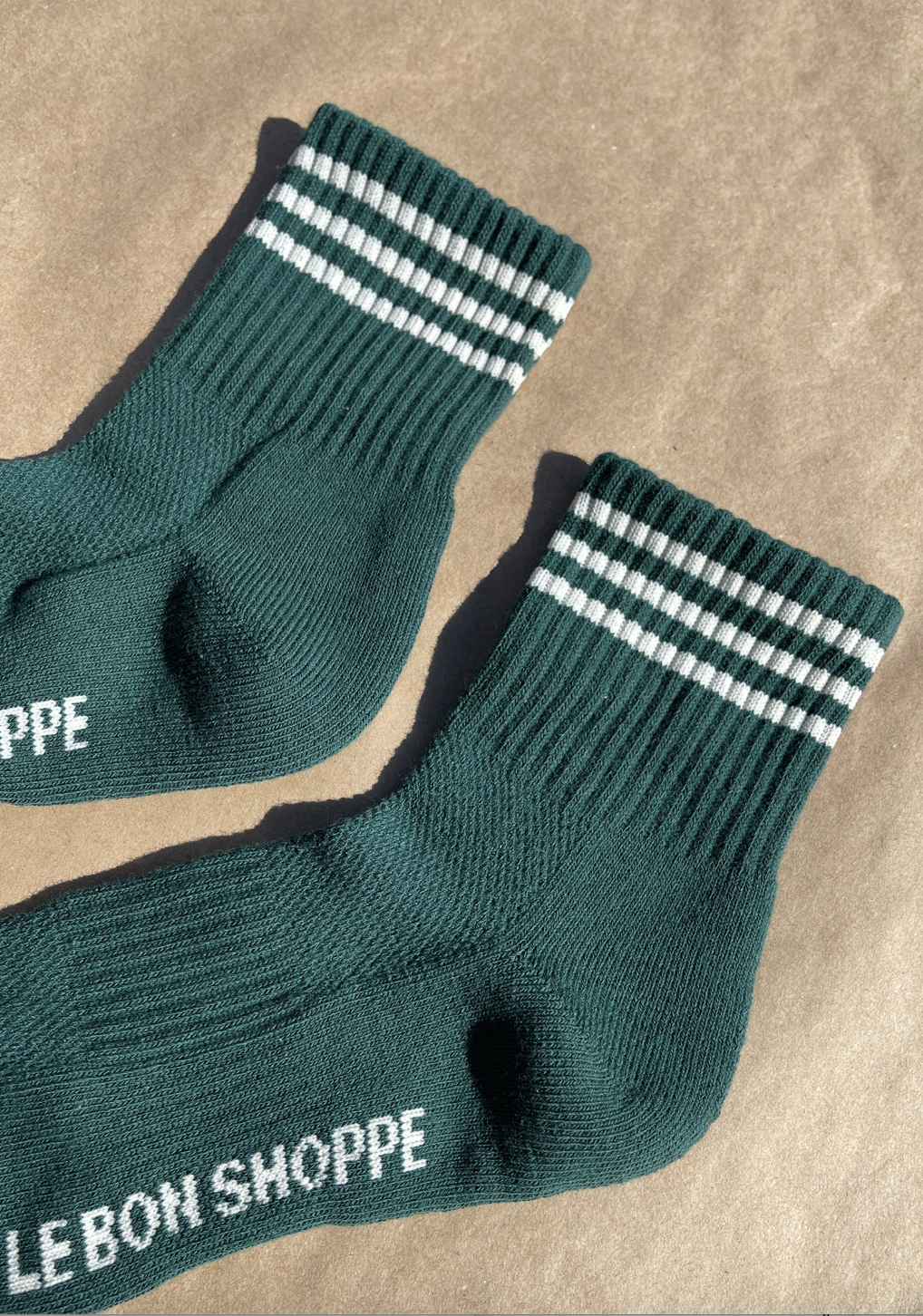 Le Bon Shoppe Girlfriend Socks |  Hunter Green