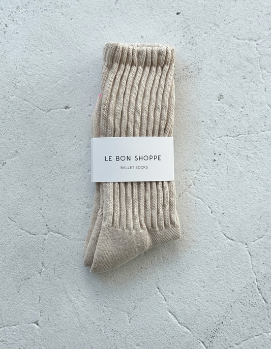 Le Bon Shoppe Ballet Socks | Oatmeal