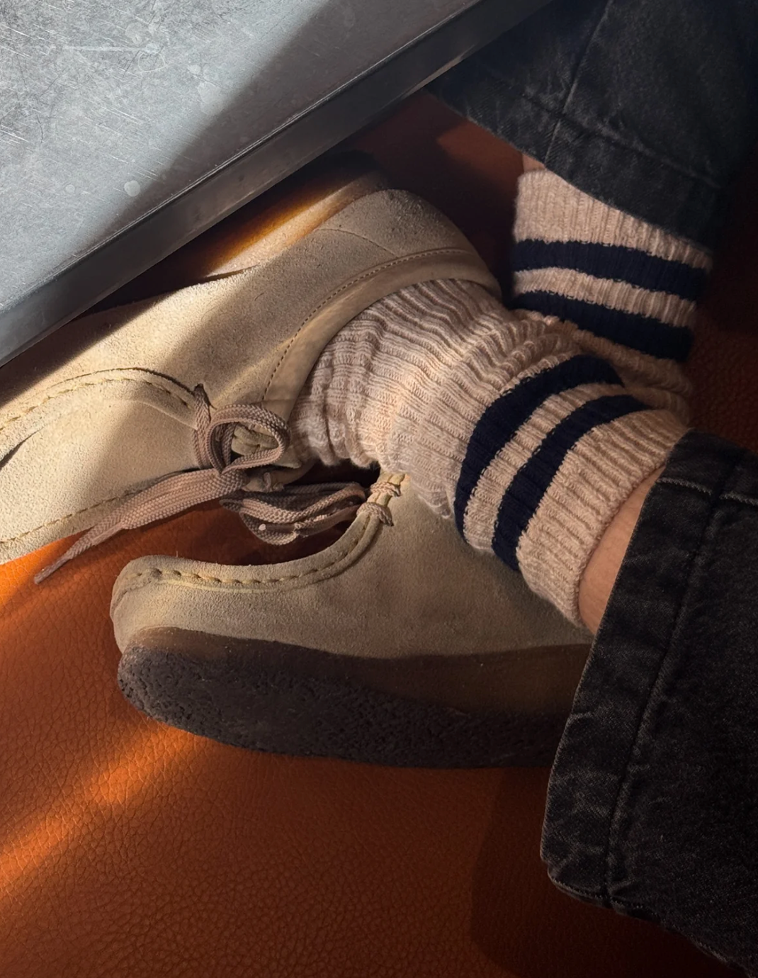 Le Bon Shoppe Cottage Varsity Socks | Oatmeal Varsity