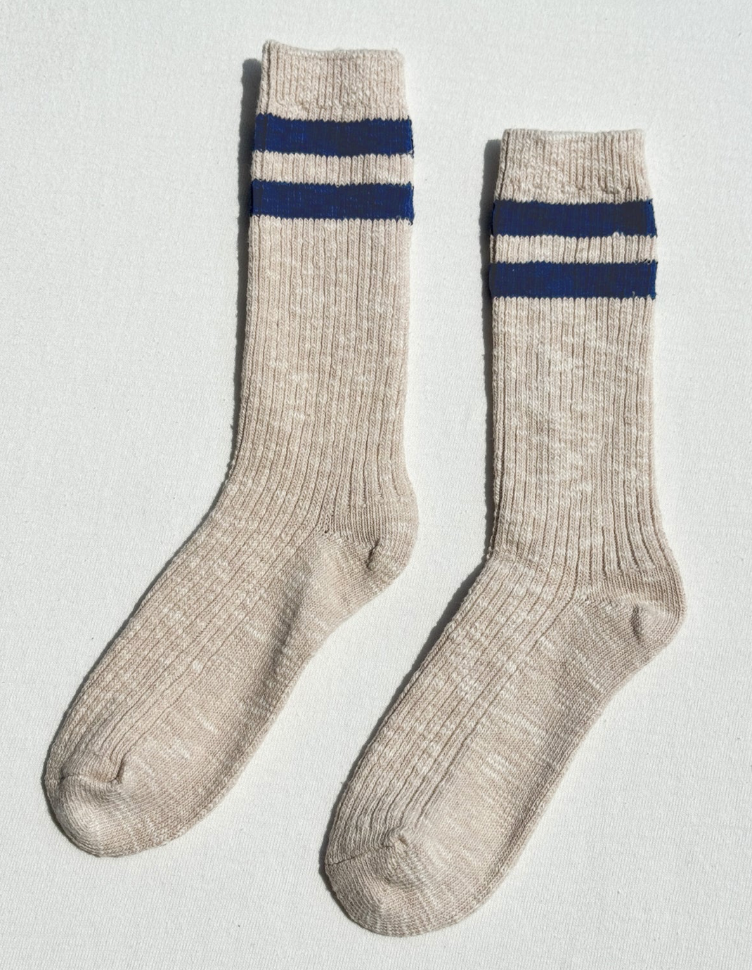 Le Bon Shoppe Cottage Varsity Socks | Oatmeal Varsity