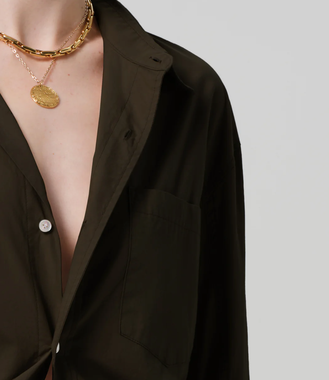 Citizen of Humanity Kayla Shirt | Dark Olive