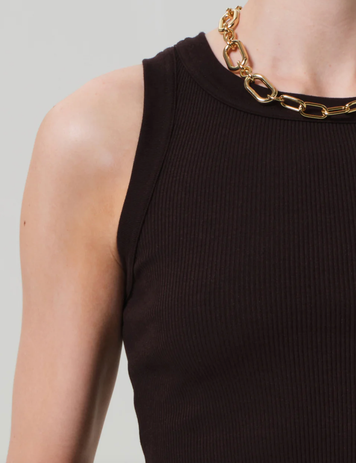 Citizens of Humanity Isabel Rib Tank | Chocolate