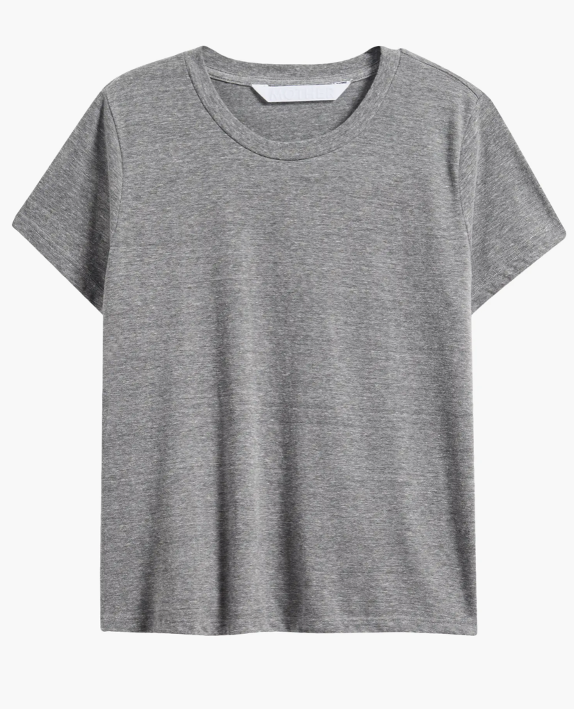 Mother Denim Lil Goodie Goodie T-Shirt | Heather Gray