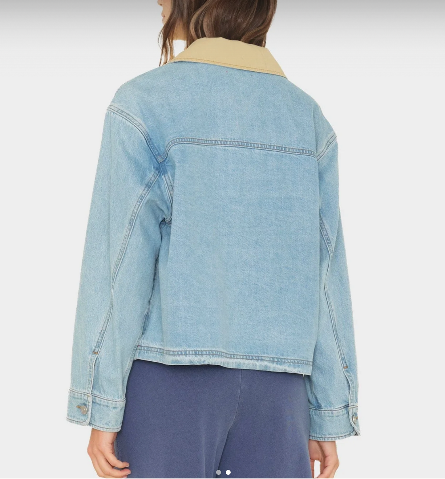 Xirena Blue Cloud Cove Denim Jacket