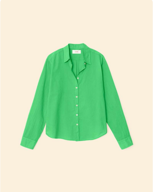 Xirena Bowie Shirt Shirt | Green Leaf