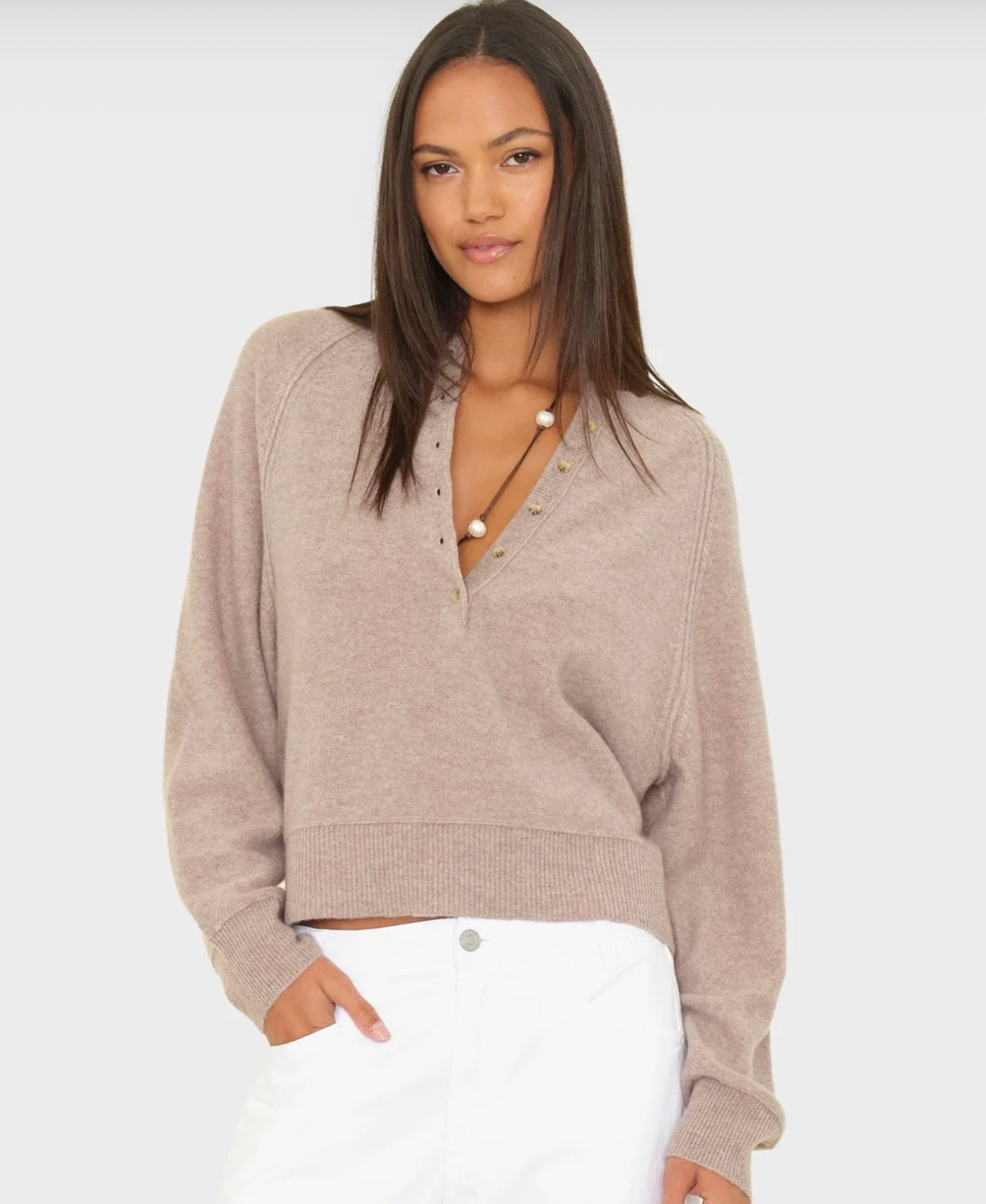 Xirena Heather Brown Griffin Sweater