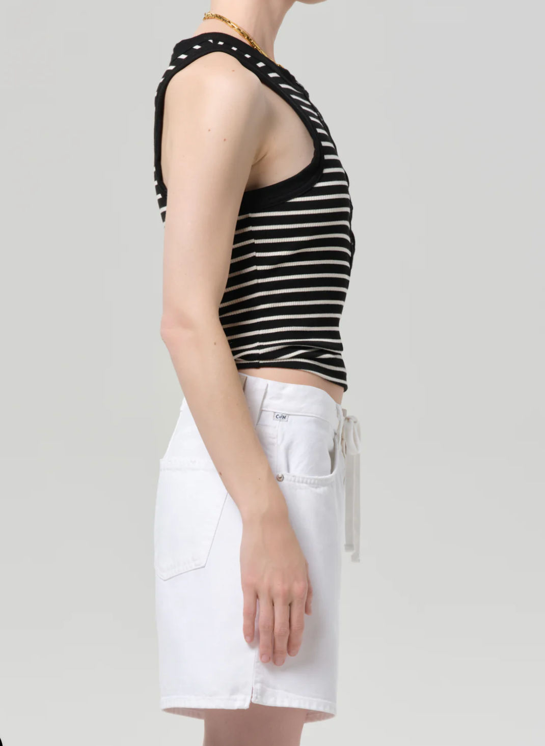 Citizens of Humanity Caralyn Tank | Anthracite Stripe