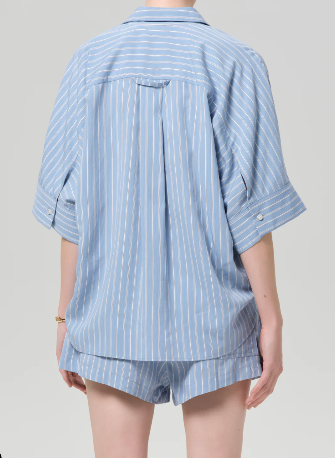 Citizens of Humanity Claire Origami Shirt | Capri Stripe