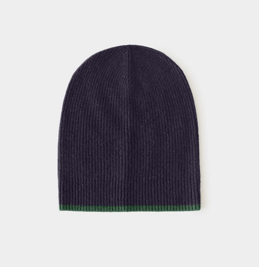 Xirena Benson Beanie | Midnight Blue + Cypress Green