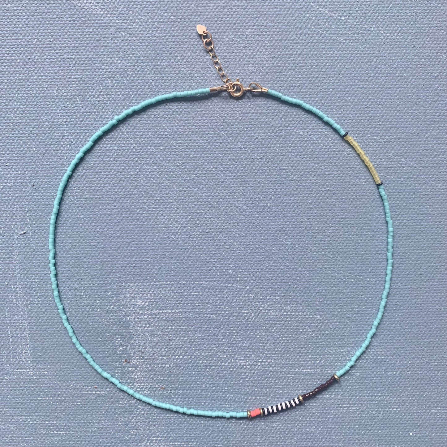 Thinnest Line Necklace | Turquoise