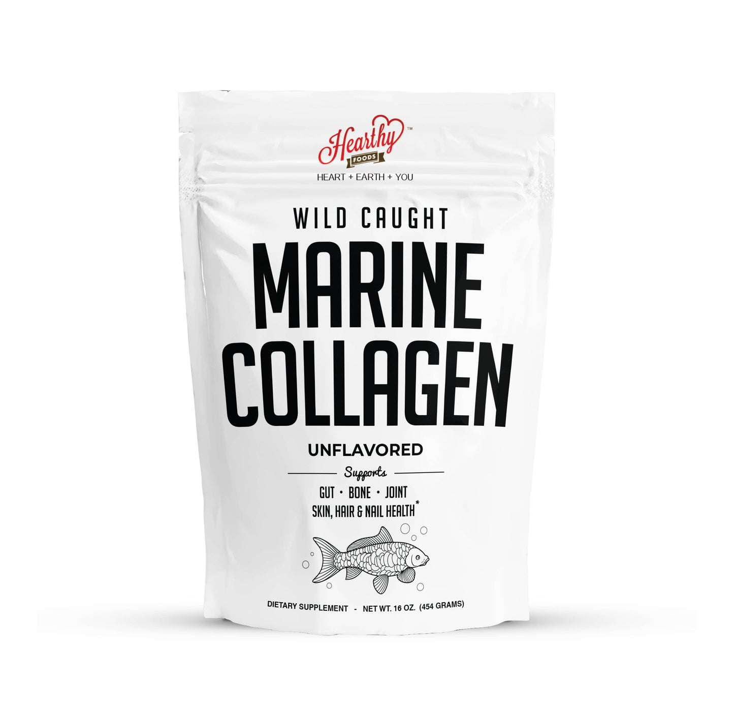 Premium Wild Caught Marine Collagen Powder | 16 oz.