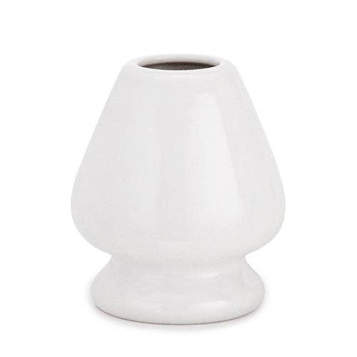 Porcelain Matcha Whisk 3"H Stand | White