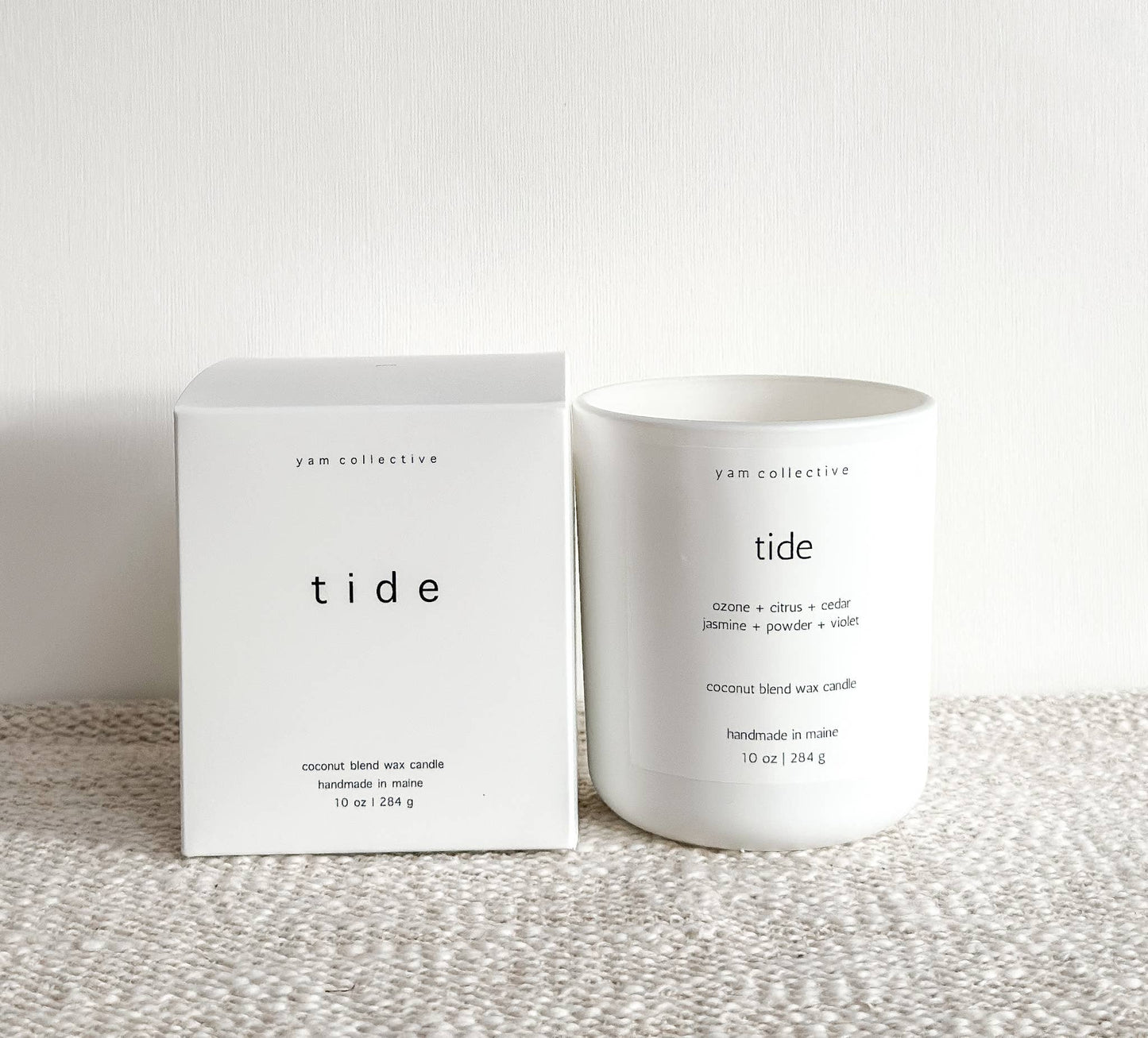 TIDE Coconut Blend Candle | Cedar + Jasmine