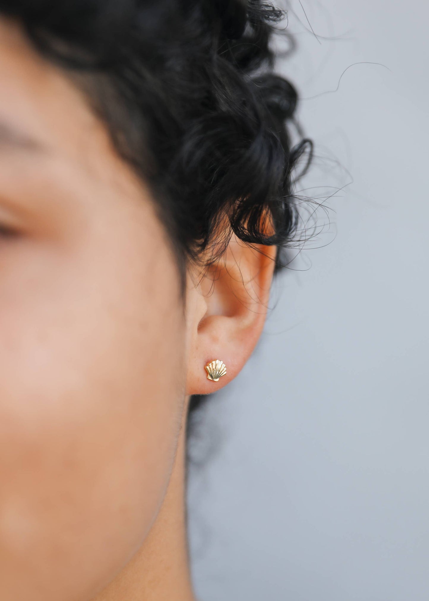 Seashell Gold Earrings