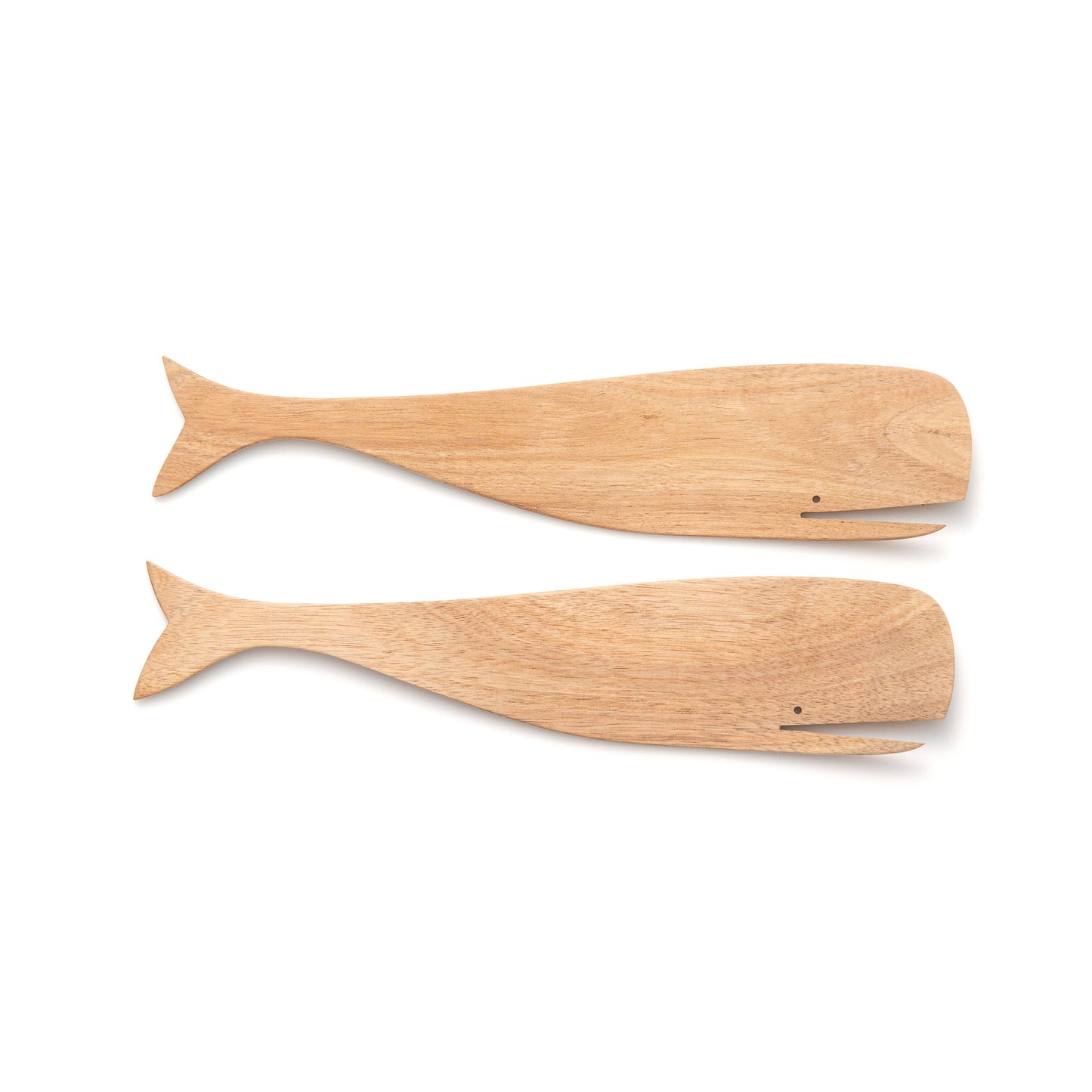 Acacia Wood Whale Salad Utensils