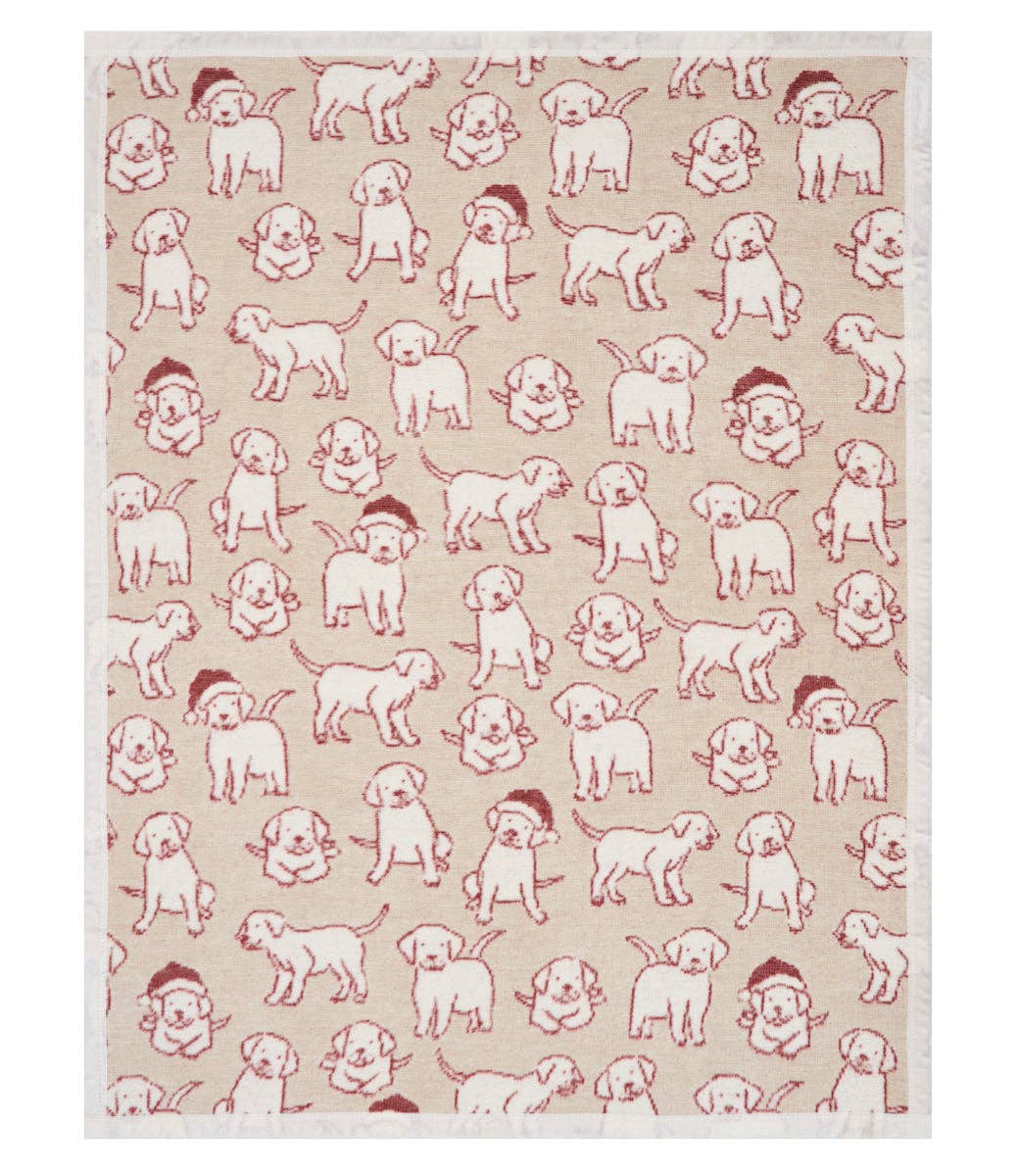 ChappyWrap Santa Puppies Mini Blanket