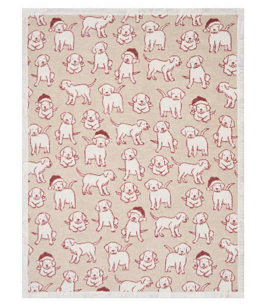 ChappyWrap Santa Puppies Mini Blanket