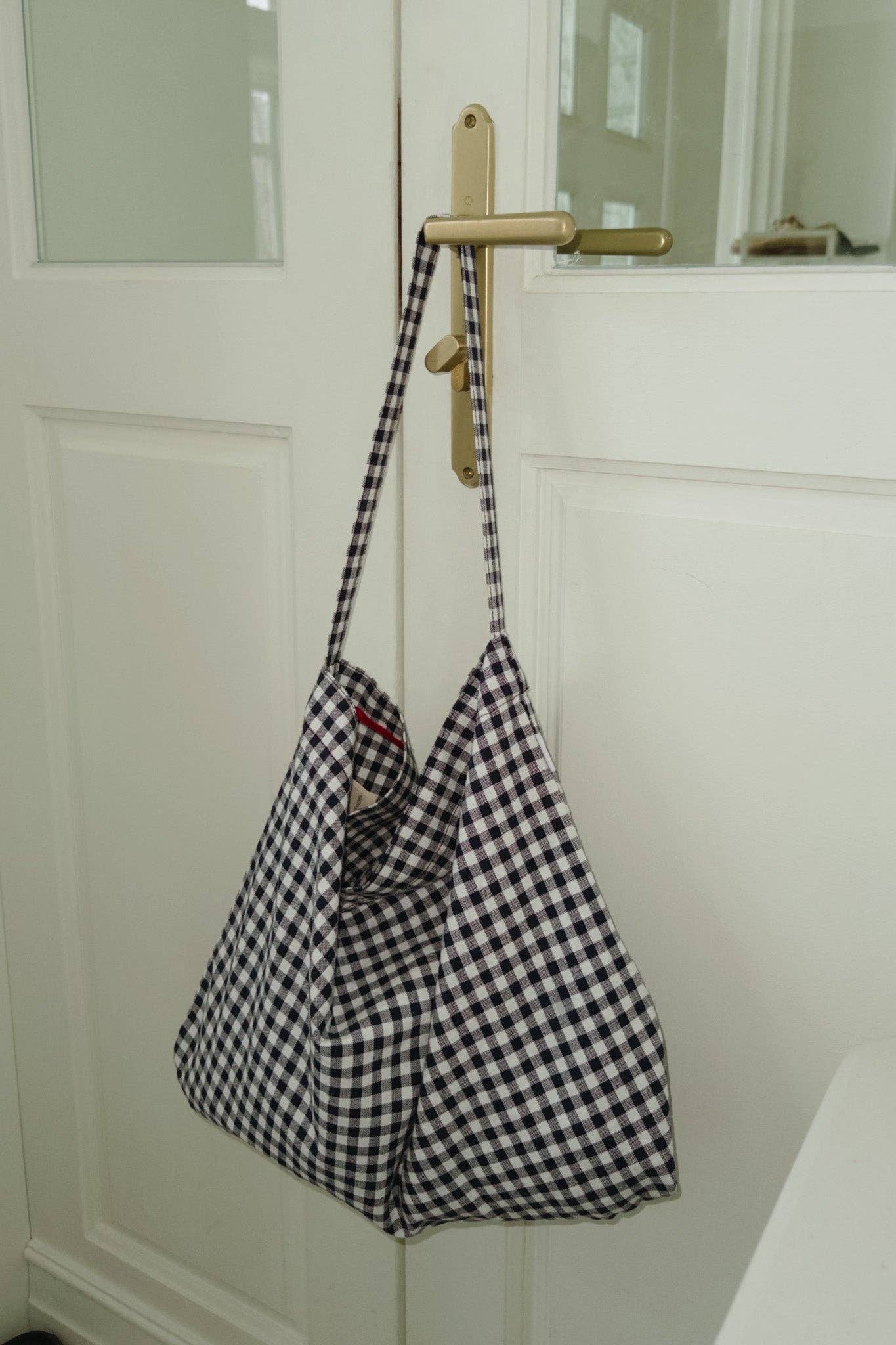 Happy Carry Bag | Navy Gingham