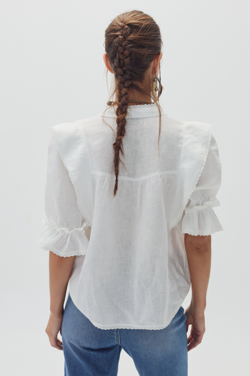 Folk Linen Shirt | Off White
