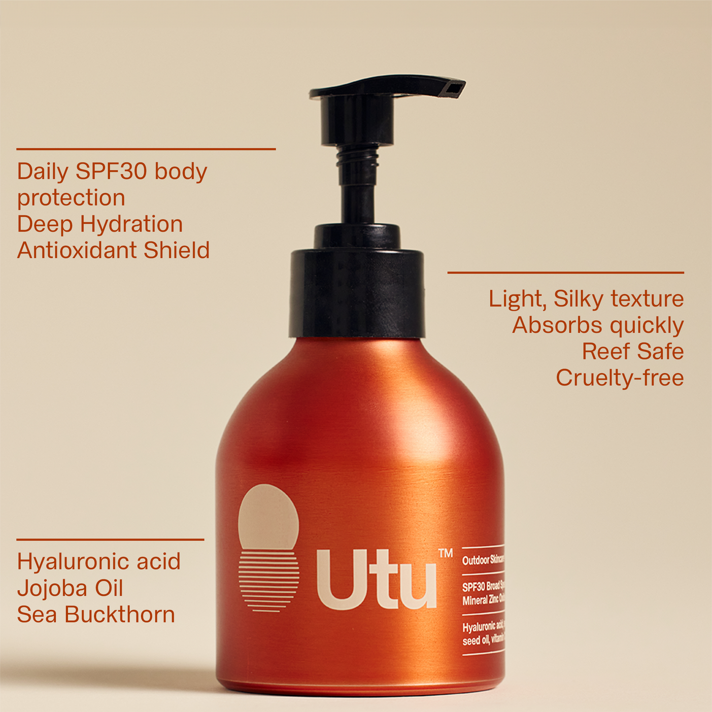 Utu SPF 30 Moisturizing Body Sunscreen