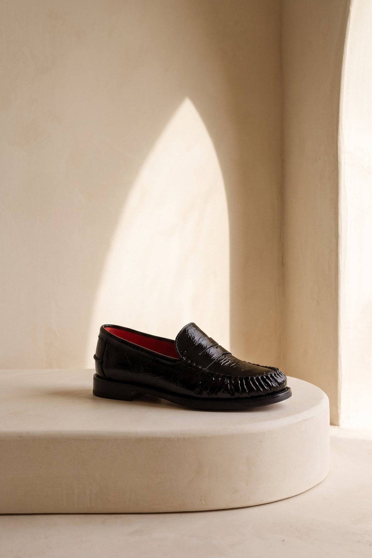 Black Leather Loafers
