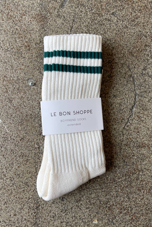 Le Bon Shoppe Extended Boyfriend Socks | Parchment