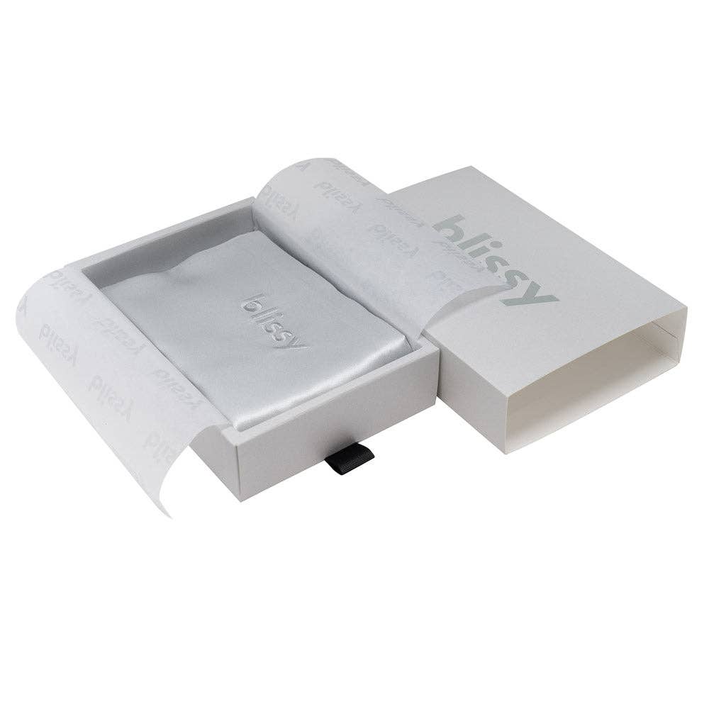 Blissy Mulberry Silk Pillowcase | Silver | King