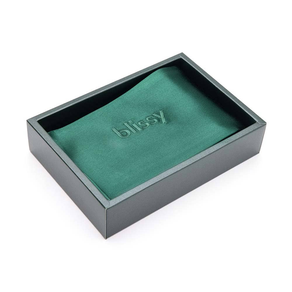 Blissy Mulberry Silk Pillowcase | Emerald | Standard