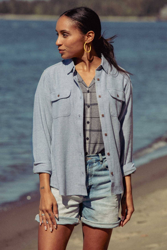 Denim Twill Flannel Shirt