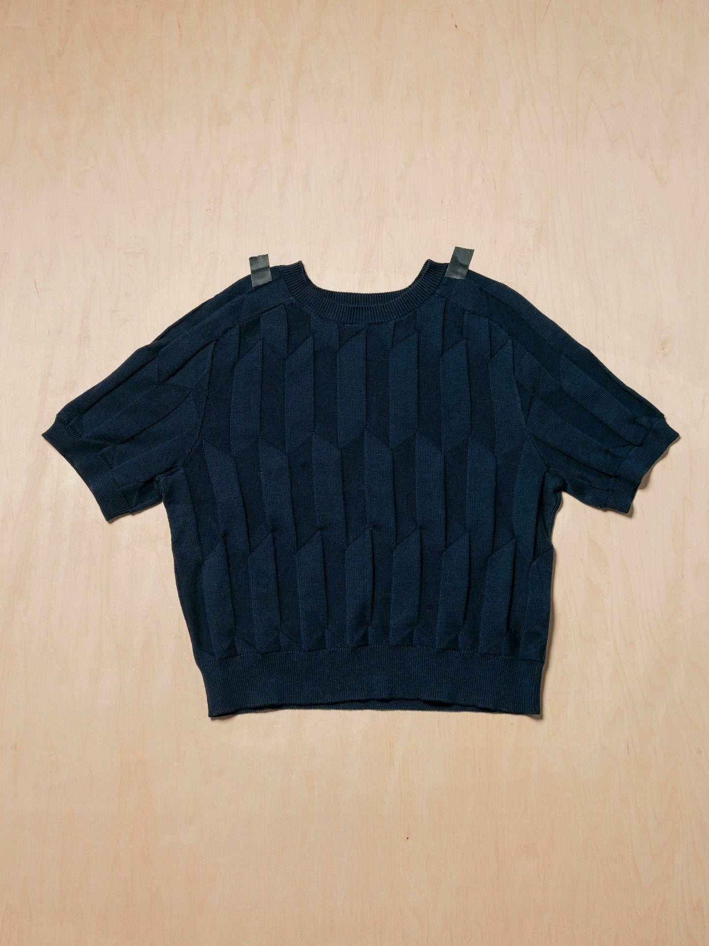 Cotton Knit Chevron Tee