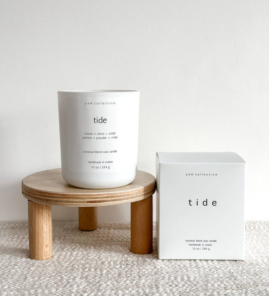 TIDE Coconut Blend Candle | Cedar + Jasmine