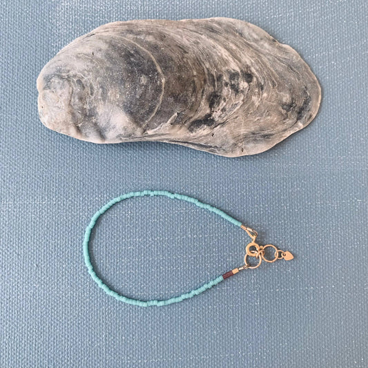 Single Note Bracelet| Bright Aqua