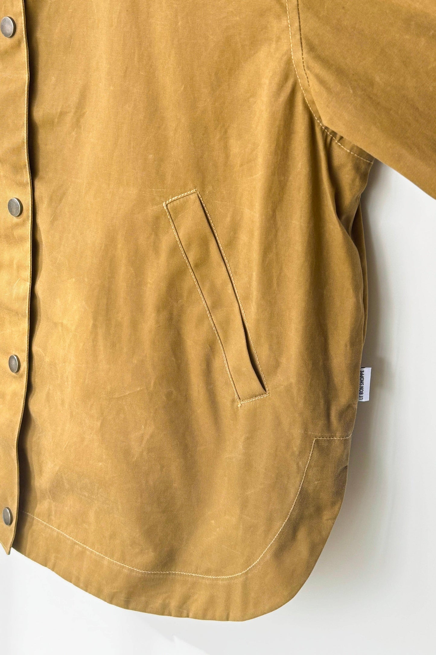 Le Bon Shoppe Blair Waxed Cotton Jacket | Khaki